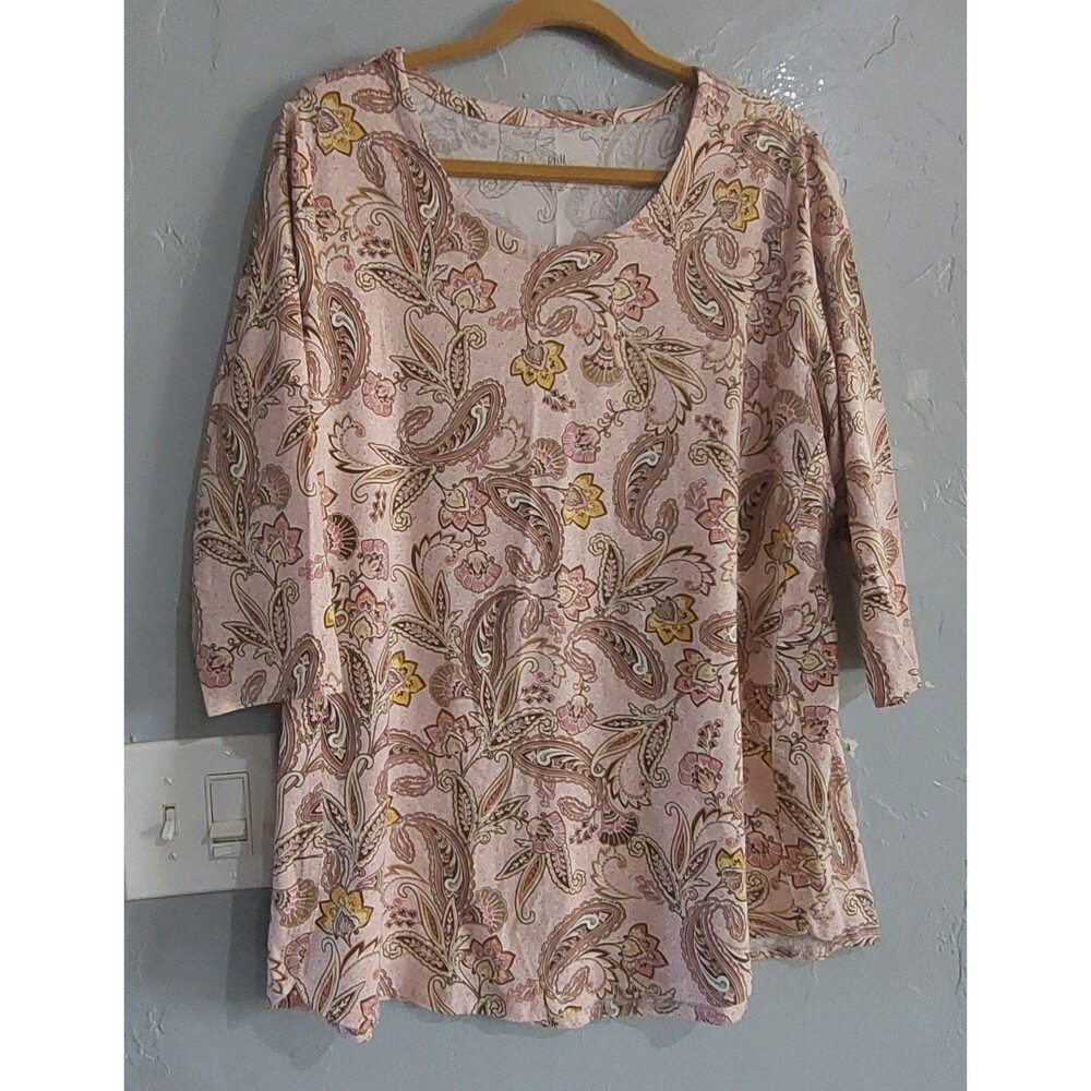 J.Jill Luxe Suplime,A Line Tunic, Cotton, Modal, Rayón And Spandex, Women's XL,